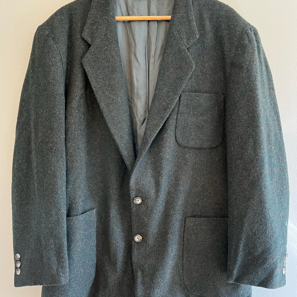 Eddie Bauer Mens Vintage Long Sleeve 100% Wool 2 Button Blazer 42 Reg - Picture 12 of 13